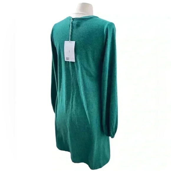 WVN Serena Long Sleeve Green Shift Dress Size Small NWT - Picture 5 of 11